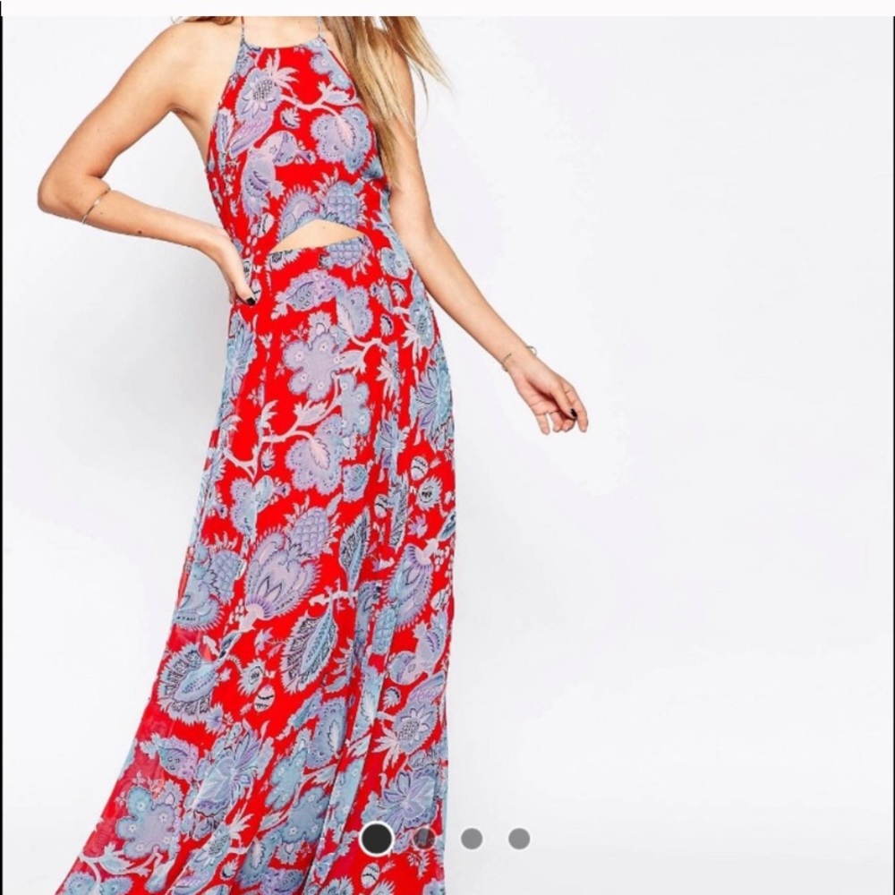 ASOS paisley cut out Maxi